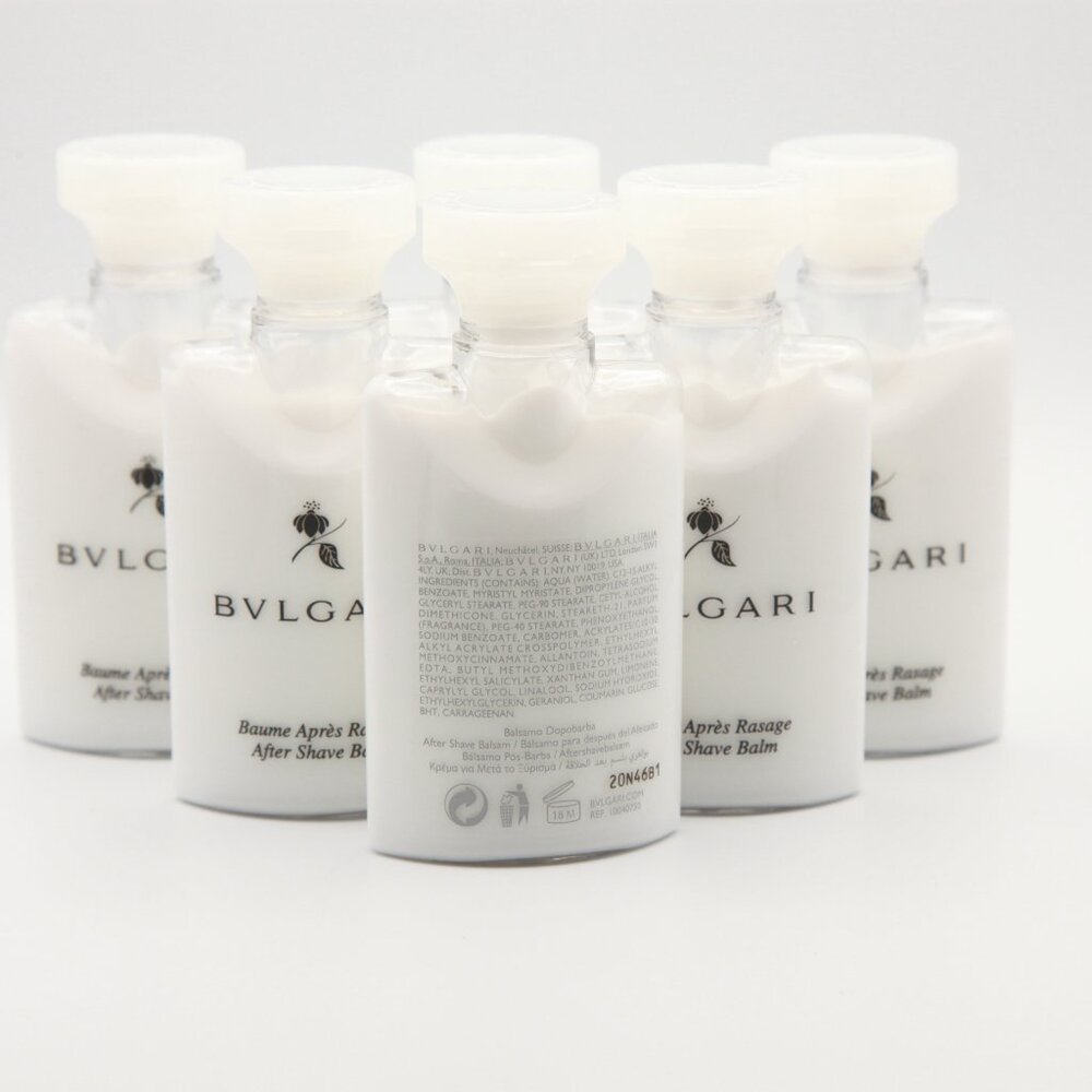 BVLGARI Pack of 6 NEW Unscented After Shave Balm - 1.35 Fl oz / 40mL - Picture 2 of 2